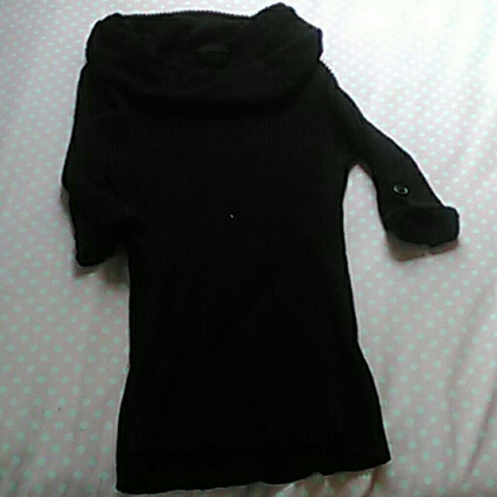 Black turtle neck sweater